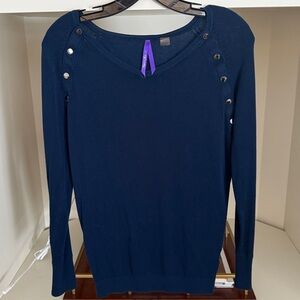 Seraphine Dark Blue Knit Top